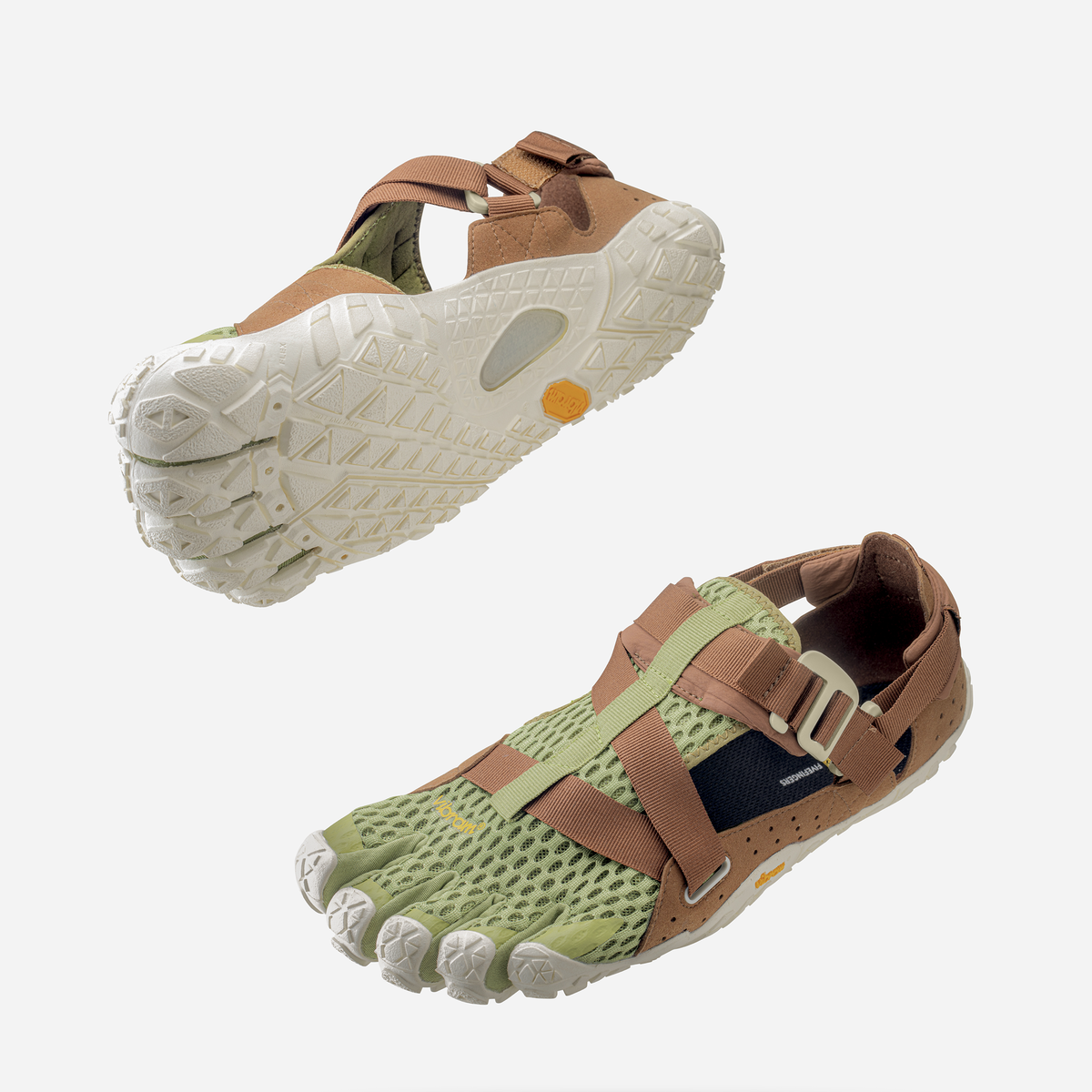 Breezandal Men's Olive Green / Brown / Ivory 6 Breezandal Men's Olive Green / Brown / Ivory