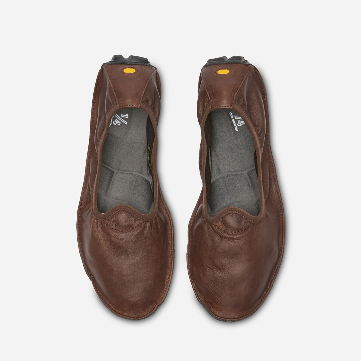 One Quarter Leather Women Brown / Black